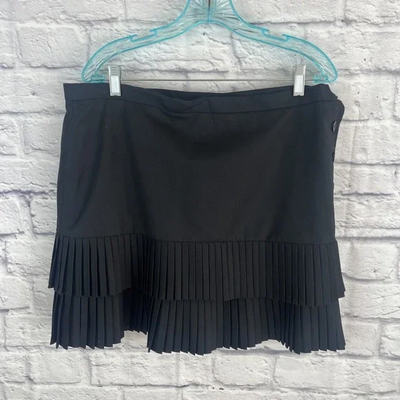 Nine West NWT Classic Black Preppy A-line Career  Mini Skirt Size 12 - Picture 7 of 7